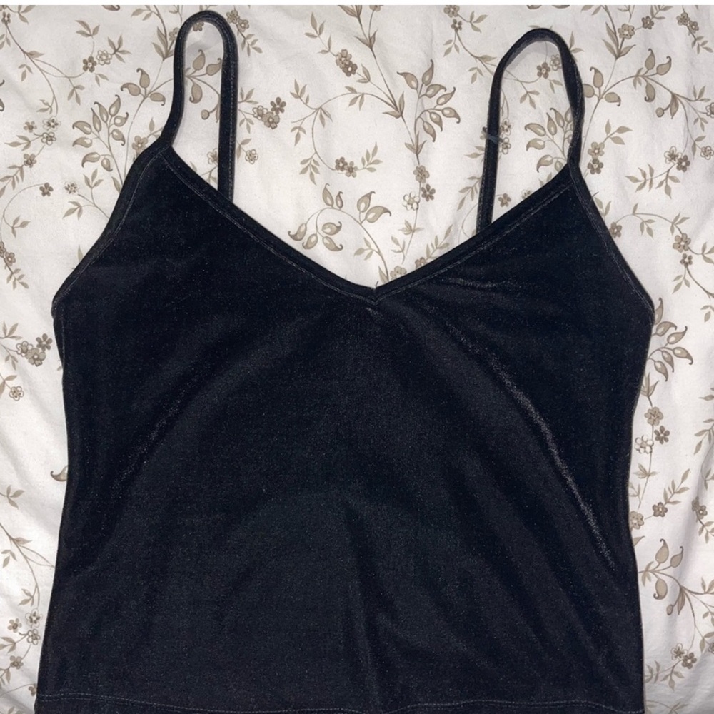 Forever 21 Black Corduroy Tank Top